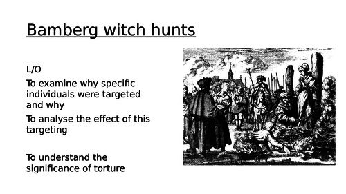 Witchcraze - Bamberg - role of torture and who was targeted