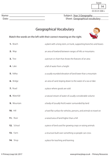 What Is Geographical Vocabulary