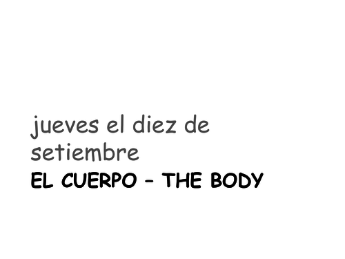 Spanish - me duele/duelen + body parts and health advice