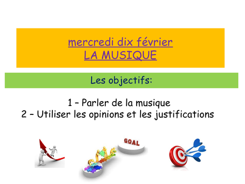 KS3 French - la musique - 2 full lessons