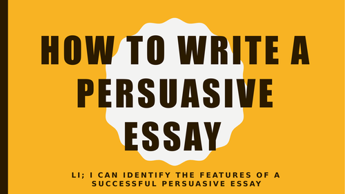 Folio - Persuasive Writing Resources