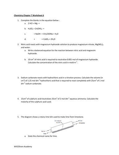 Acid and Bases, Titration, pH Indicators Worksheets (3 Worksheets and Answers, 45 Questions)