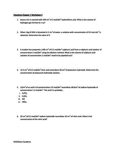Acid and Bases Worksheets (3 Worksheets, over 40 Questions & Answers)