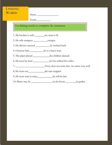linking-words-worksheet-teaching-resources