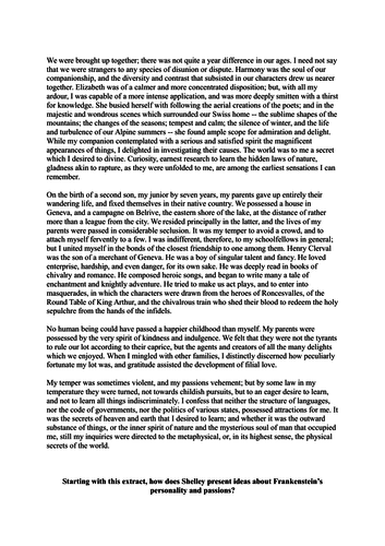 Frankenstein coursework questions image