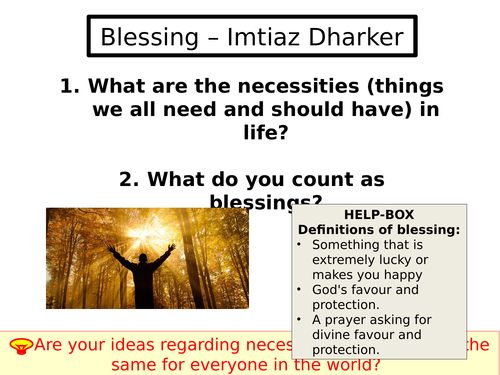 Blessing and The Island Man analysis + comparison