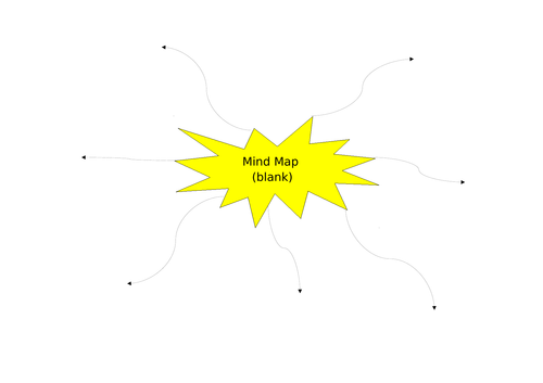 Blank Mind Map (brainstorm, spider diagram)