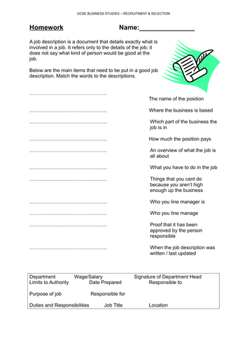 GCSE Recruitment Activity - fully interactive