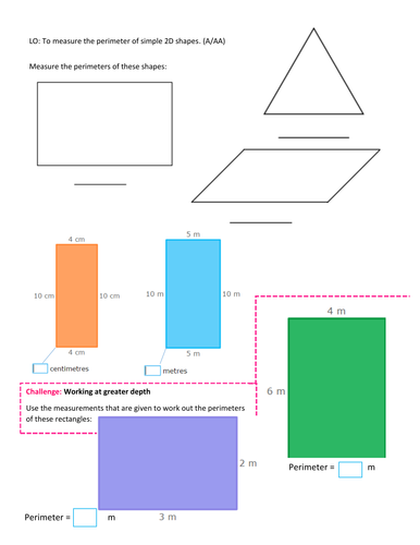 Year 3 perimeter