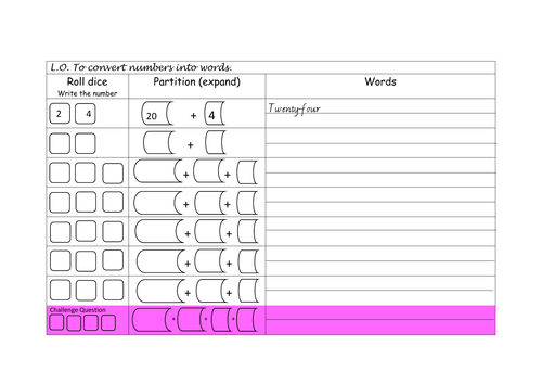 Year 3 Writing 3 digit Numbers In Words Teaching Resources