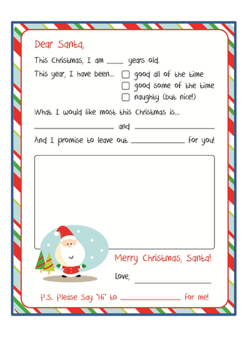 Letters to Santa -3 templates to choose from!