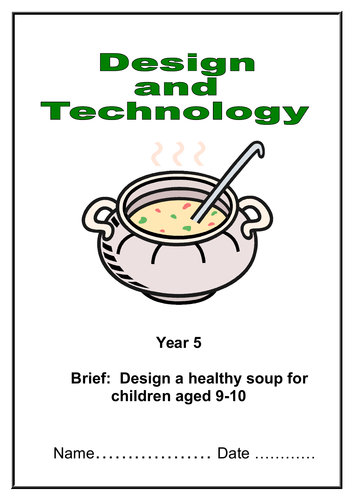 Designing a healthy soup booklet