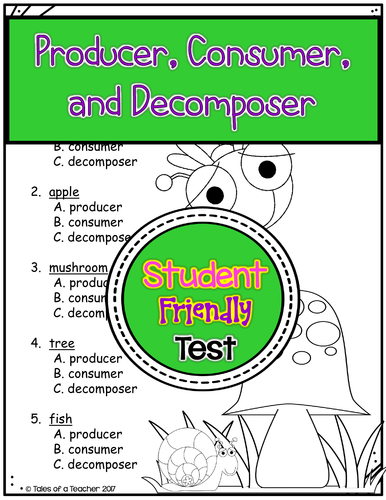 Producer, Consumer, and Decomposer Test