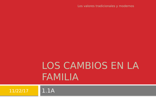 los valores tradicionales y modernos