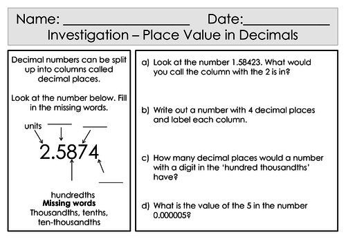 Mastery Maths - Maths Investigation Book - 17 Worksheets - Low to Middle Ability KS3 Foundation GCSE