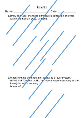 Levers in the Human Body