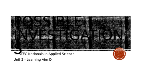 (NEW BTEC L3 Nationals in Applied Sci - Unit 3 Learning Aim D Proteins- egg albumin