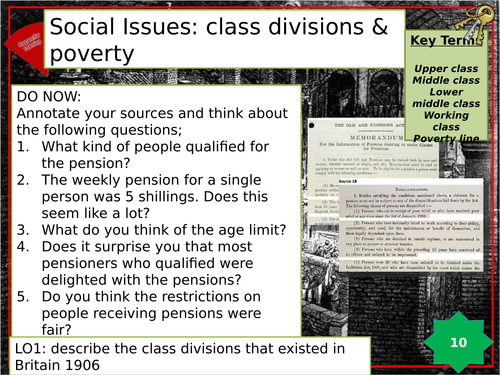 Wars and Welfare: Social Issues, Class and Poverty