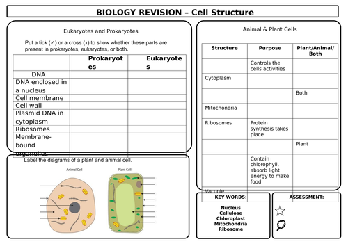 AQA Trilogy Biology Revision Sheets