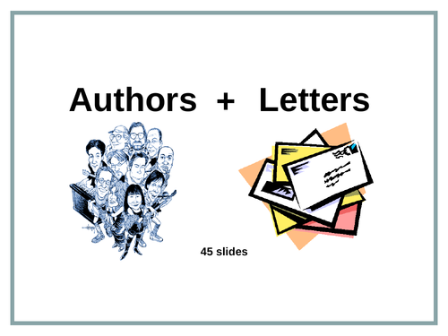 Authors and Letters - PowerPoint