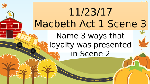 Macbeth Act 1 Scene 3