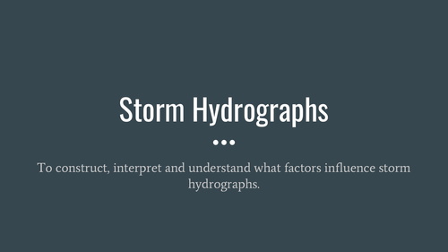 Rivers - Storm Hydrographs