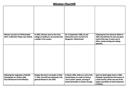 Winston Churchill Comic Strip and Storyboard