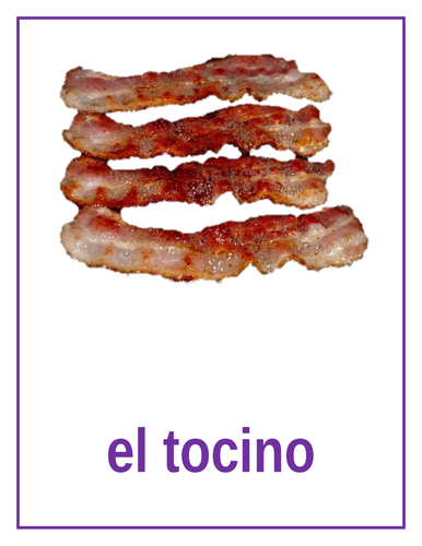 Comida (Food in Spanish) Posters