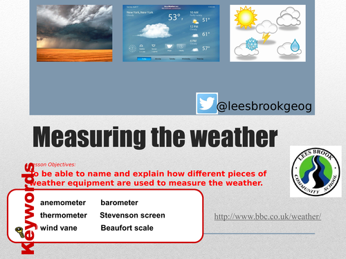 KS3 weather - l2 measuring the weather - fully resourced