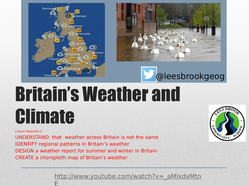 KS3 weather - L6 - Britain's weather - fully resourced