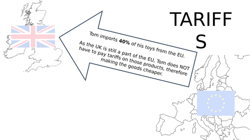 OCR Business GCSE Tom's Toys Case Study - Tariffs and Exchange Rates