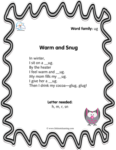 Phonics Poems - Word Families