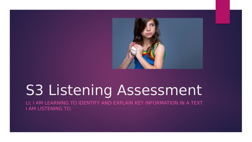 Advert Listening Activity - Just Like A Girl