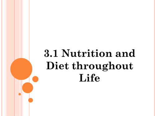 Food Lesson on Nutrients