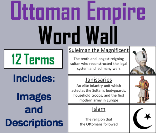 Ottoman Empire Word Wall Cards
