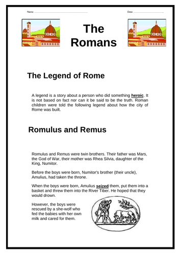 The Romans -  Legend of Rome (Romulus & Remus)