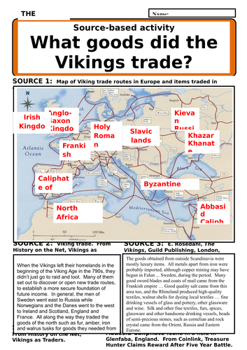 What goods did the Vikings trade?
