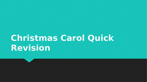 Christmas Carol and Macbeth Quick Revision | Teaching Resources