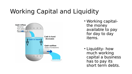 Working Capital and Liqdudity