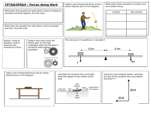 Edexcel GCSE Paper 2 Physics & Paper 6 Combined Science Revision Mats