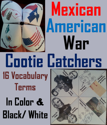 Mexican American War Cootie Catchers