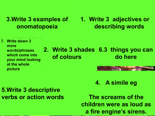 KS3 Descriptive Writing Lesson - The Funfair