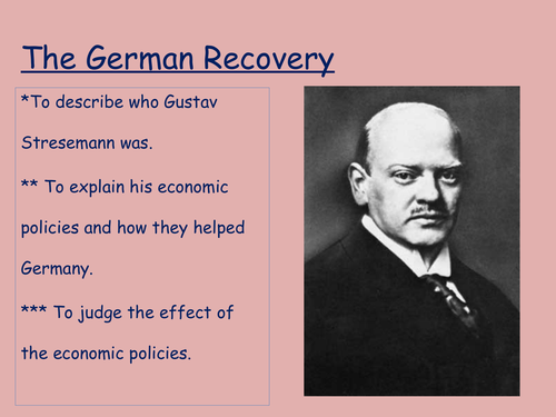 Stresemann and Recovery