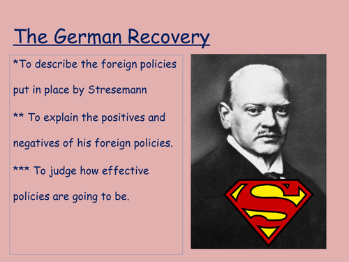 Stresemann's Foreign Policy