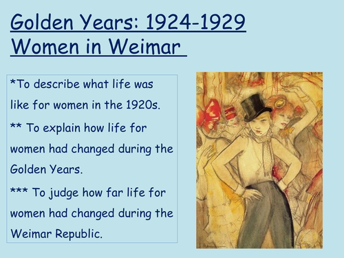 Women in Weimar Germany