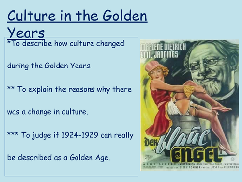 Culture in the Golden Years