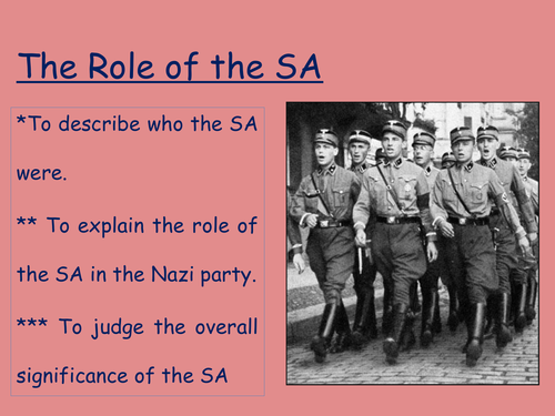 Role of the SA