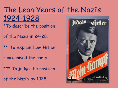 The Lean Years of the Nazi Party