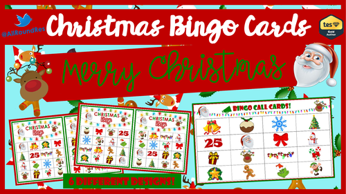 CHRISTMAS BINGO Cards!