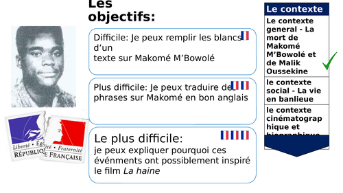 A-LEVEL FRENCH La Haine - Le contexte général, social, cinématographique et biographique (3 lessons)